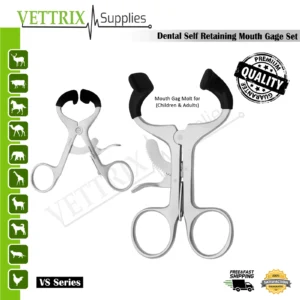 Dental Self Retaining Mouth Gags Set of 2
