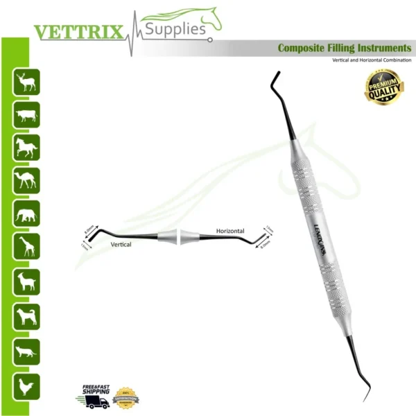 Dental Composite Filling vertical And Horizontal Instruments