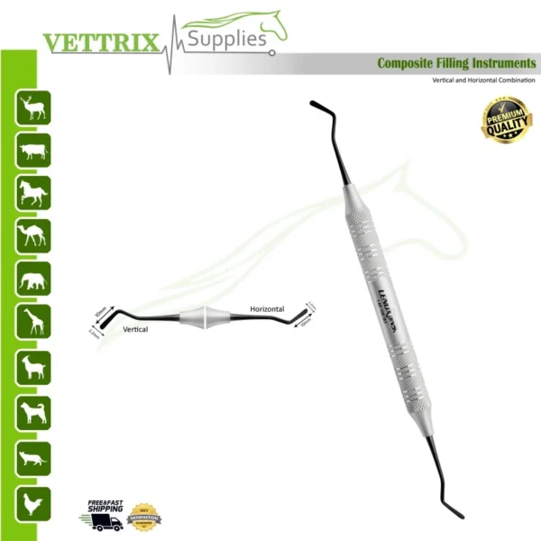 Dental Composite Filling Vertical and Horizontal Instruments